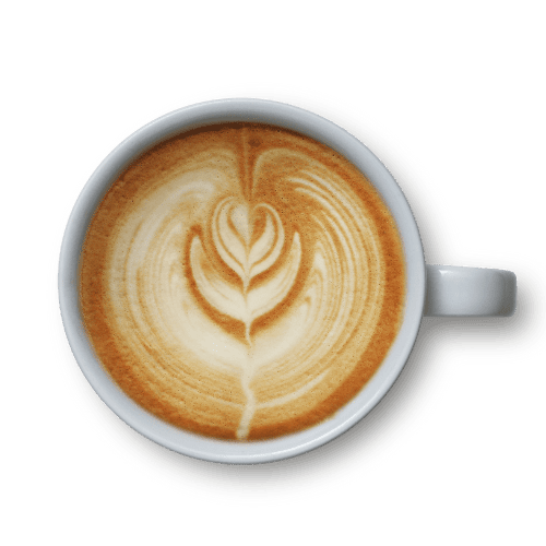 Taza de café sobre superficie.